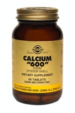 Solgar Calcium "600" 60 Tablets (Oyster Shell Calcium)