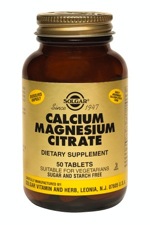 Solgar Calcium Magnesium Citrate 50 Tablets