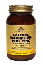 Solgar Calcium Magnesium Plus Zinc 100 Tablets