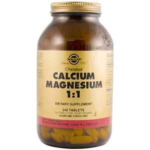 Solgar Chelated Calcium Magnesium 1:1 240 Tablets