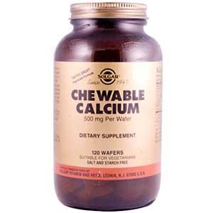 Solgar Chewable Calcium 500 mg 120 Wafers