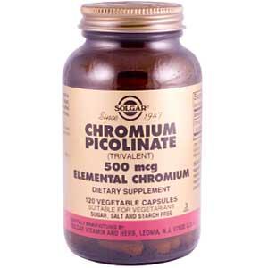Solgar Chromium Picolinate 500 mcg 120 Vegetable Capsules-OUT OF STOCK