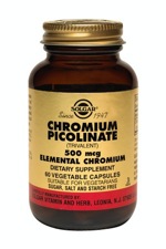 Solgar Chromium Picolinate 500 mcg 60 Vegetable Capsules