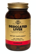 Solgar Desiccated Liver 100 Tablets TEMPORARELY UNAVAILABLE