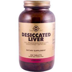 Solgar Desiccated Liver 250 Tablets