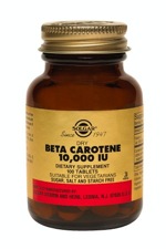Solgar Dry Beta Carotene 10,000 IU 100 Tablets