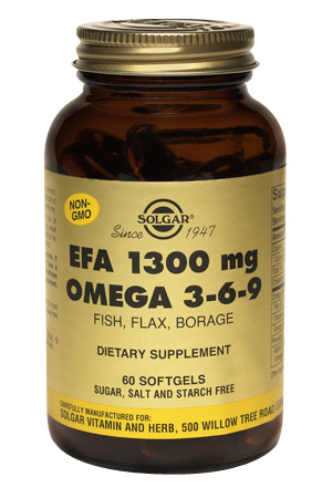 Solgar EFA 1300 mg Omega 3-6-9 60 Softgels
