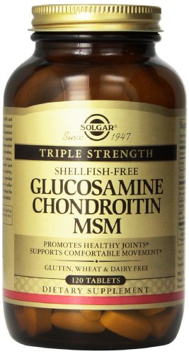 Solgar Extra Strength Glucosamine Chondroitin MSM (Shellfish-Free) 120 Tablets