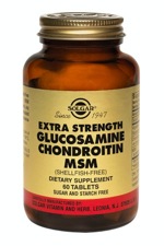 Solgar Extra Strength Glucosamine Chondroitin MSM (Shellfish-Free) 60 Tablets