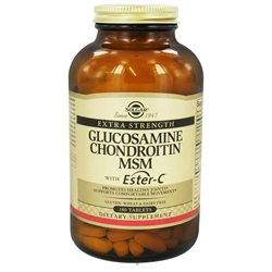 Solgar Extra Strength Glucosamine Chondroitin MSM with Ester-C 180 Tablets