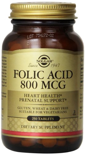 Solgar Folic Acid 800 mcg 250 Tablets