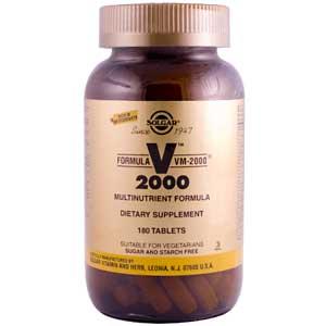 Solgar Formula VM-2000 180 Tablets (Multi-Nutrient System With Herbs)