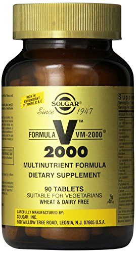Solgar Formula VM-2000 90 Tablets (Multi-Nutrient System With Herbs)