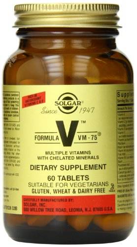 Solgar Formula VM-75 60 Tablets (High Potency Multiple Vitamins and Minerals)-OUT OF STOCK