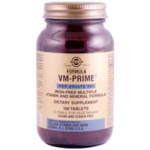 Solgar Formula VM-Prime 100 Tablets (For Adults 50+) TEMPORARILY UNAVAILABLE
