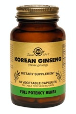 Solgar FP Korean Ginseng 50 Vegetable Capsules