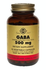 Solgar GABA 500 mg 50 Vegetable Capsules