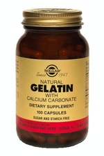 Solgar Gelatin 100 Capsules (with Calcium)