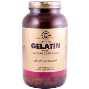 Solgar Gelatin 250 Capsules (with Calcium)