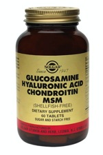 Solgar Glucosamine Hyaluronic Acid Chndrtn MSM (Shellfish-Fr) 60 Tabs