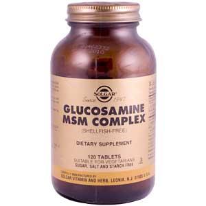 Solgar Glucosamine MSM Complex (Shellfish-Free) 120 Tablets