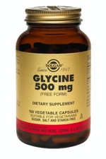 Solgar Glycine 500 mg 100 Vegetable Capsules