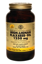 Solgar High-Lignan Flaxseed Oil 1250 mg 90 Softgels