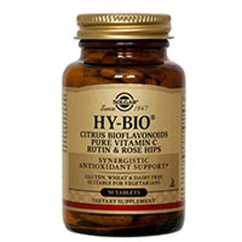 Solgar Hy-Bio 100 Tablets (500 mg Vitamin C with 500 mg Bioflavonoid)-OUT OF STOCK