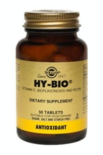 Solgar Hy-Bio 50 Tablets (500 mg Vitamin C with 500 mg Bioflavonoids)