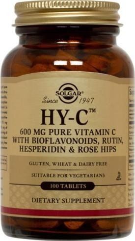 Solgar Hy-C 100 Tablets (600 mg Vitamin C with 100 mg Bioflavonoids)     TEMPORARILY UNAVAILABLE