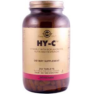 Solgar Hy-C 250 Tablets (600 mg Vitamin C with 100 mg Bioflavonoids)    TEMPORARILY UNAVAILABLE