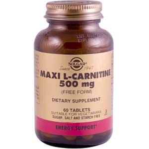 Solgar L-Carnitine 500 mg 60 Tablets