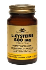 Solgar L-Cysteine 500 mg 30 Vegetable Capsules