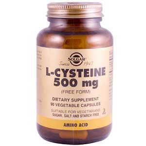 Solgar L-Cysteine 500 mg 90 Vegetable Capsules