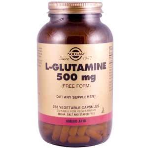 Solgar L-Glutamine 500 mg 250 Vegetable Capsules