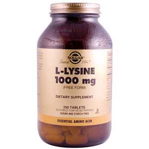 Solgar L-Lysine 1000 mg 250 Tablets