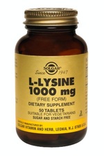 Solgar L-Lysine 1000 mg 50 Tablets