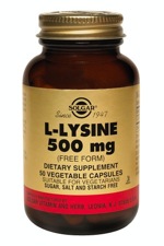 Solgar L-Lysine 500 mg 50 Vegetable Capsules