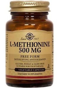 Solgar L-Methionine 500 mg 60 Vegetable Capsules
