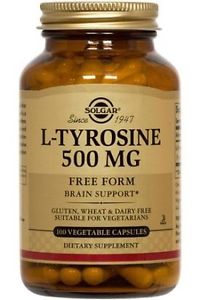 Solgar L-Tyrosine 500 mg 100 Vegetable Capsules