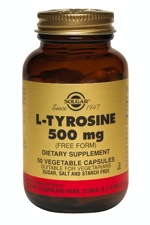 Solgar L-Tyrosine 500 mg 50 Vegetable Capsules