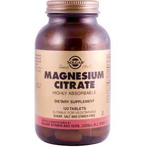 Solgar Magnesium Citrate 120 Tablets