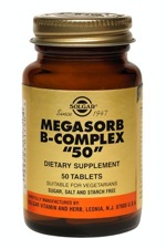 Solgar Megasorb B-Complex "50" 50 Tablets