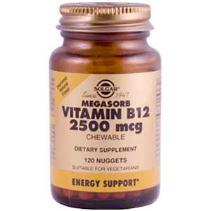 Solgar Megasorb B12 2500 mcg 120 Nuggets-UNAVAILABLE