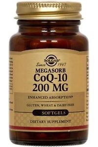 Solgar Megasorb CoQ-10 200 mg 60 Softgels