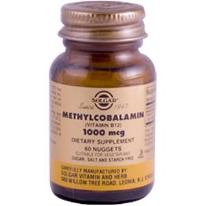 Solgar Methylcobalamin (Vitamin B12) 1000 mcg 60 Nuggets