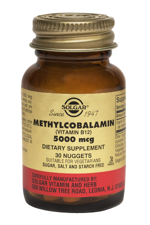 Solgar Methylcobalamin (Vitamin B12) 5000 mcg 30 Nuggets