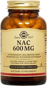 Solgar NAC 600 mg 60 Vegetable Caps-UNAVAILABLE