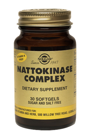 Solgar Nattokinase Complex 30 Softgels (Vitamin K Free) TEMPORARELY UNAVAILABLE