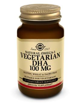 Solgar Natural Omega-3 Vegetarian DHA 100 mg Vegetarian 30 Softgels